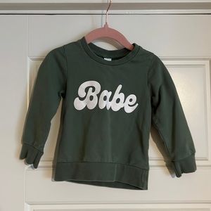 $9 ADD ON reverie threads top zara‎ sweatshirt baby pullover 2T H&M babe